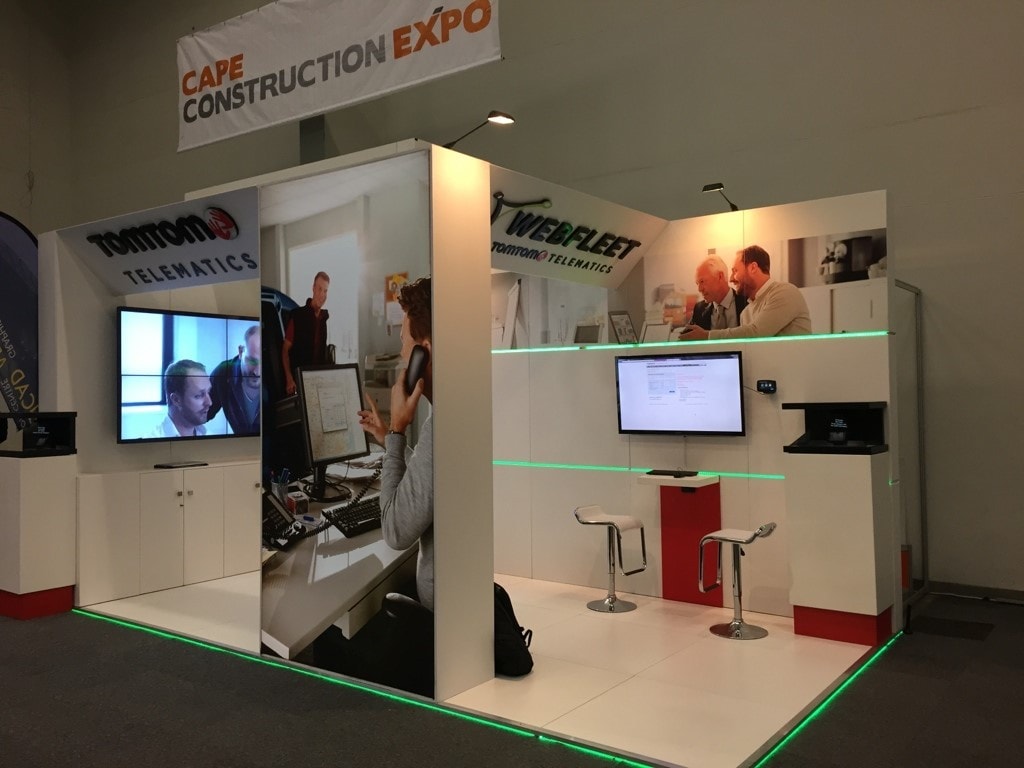 TomTom Road show exhibition stand