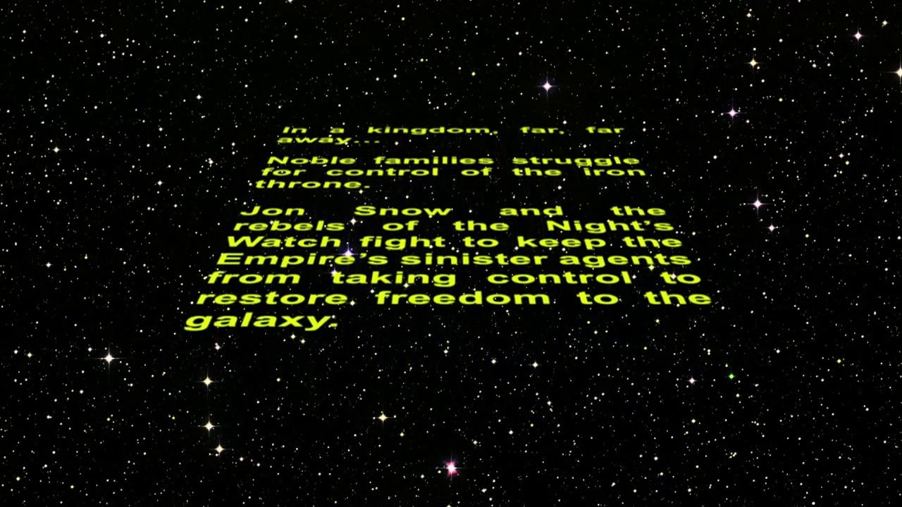 Showmax Star Wars Crawl
